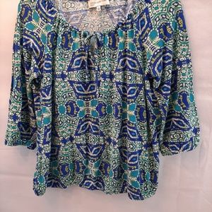 Jones new York multi coloured top size large